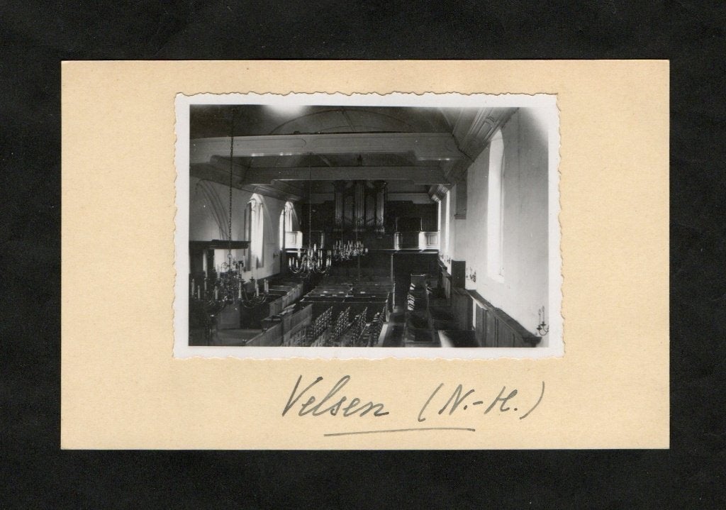 Foto Velsen Ned. Herv. Kerk Interieur., Foto, Ophalen of Verzenden, Zo goed als nieuw, Gebouw