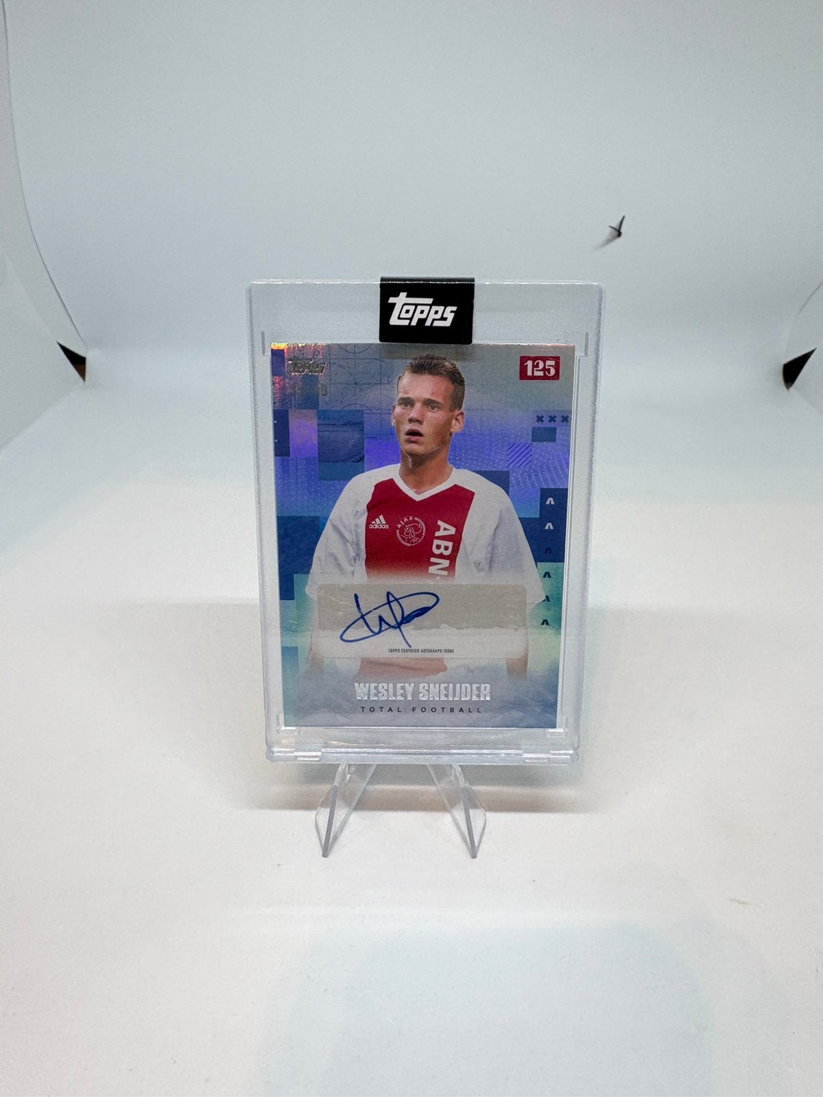 Topps 125 Years Ajax 2025 Wesley Sneijder Autograph /49, Ophalen of Verzenden, Zo goed als nieuw, Plaatje