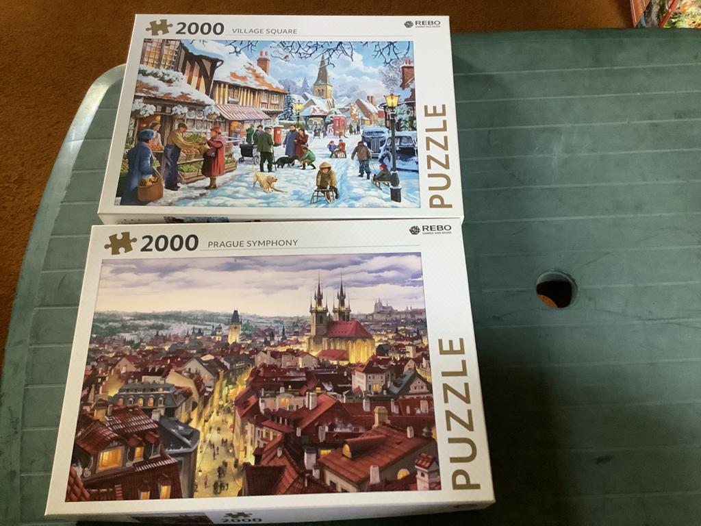 2 Rebo puzzels 2000 stukjes, Ophalen of Verzenden, Meer dan 1500 stukjes, Zo goed als nieuw