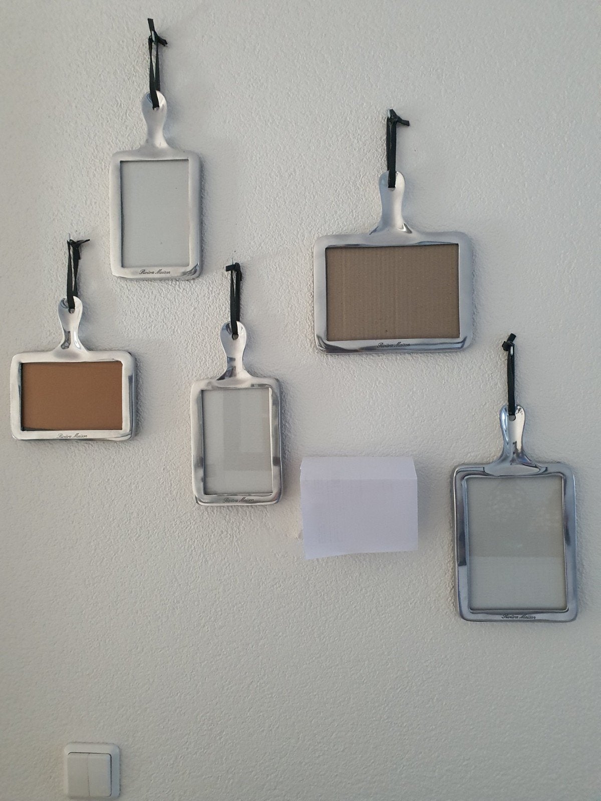 Riviera Maison Fotolijstjes - Set van 5, Ophalen, Minder dan 50 cm, Gebruikt, Metaal of Aluminium