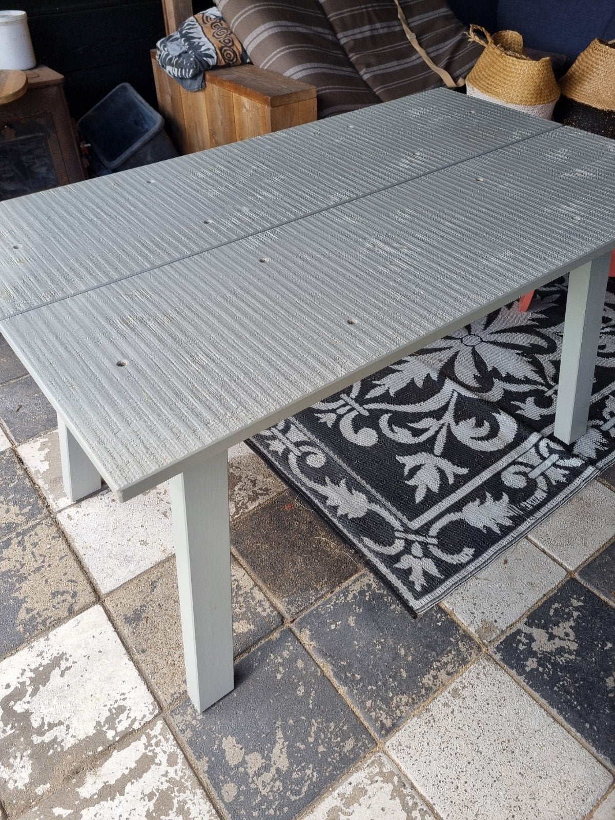 Tafel idustriel piet hein eek voor ikea, Ophalen, 50 tot 100 cm, Zo goed als nieuw, Minder dan 50 cm