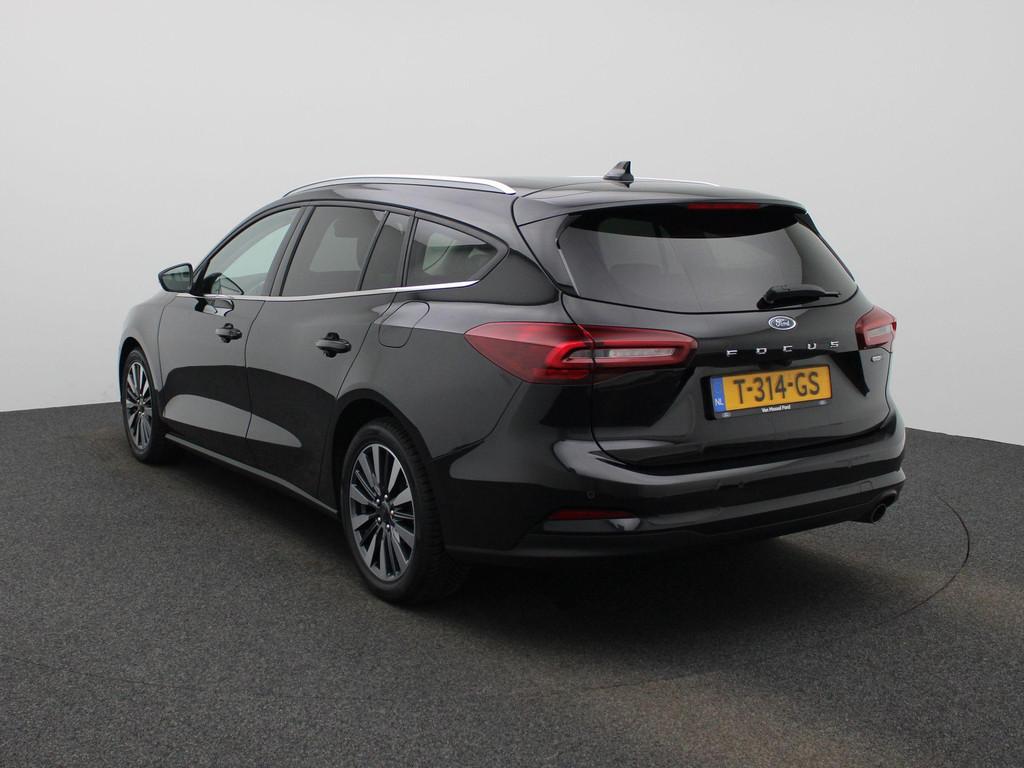 Ford Focus Wagon 1.0 EcoBoost Hybrid Titanium X | Apple/Andr, Auto's, 12 maanden, Gebruikt, Euro 6, Zwart