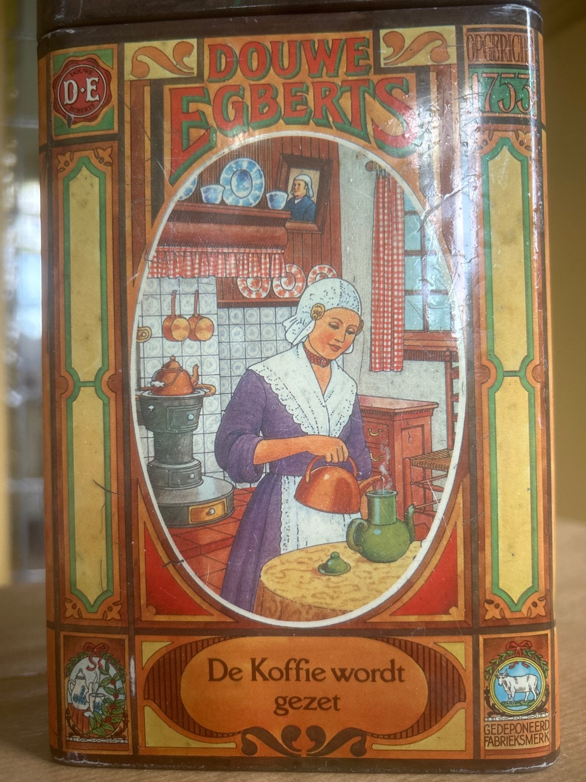 Vintage Douwe Egberts Koffiebus - De Koffie wordt..., Ophalen of Verzenden