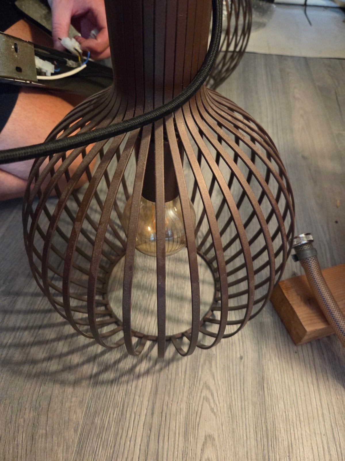 hanglamp brons, Ophalen, Gebruikt