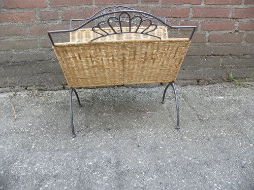 krantenbak rotan inklapbaar, Verzamelen, Ophalen of Verzenden