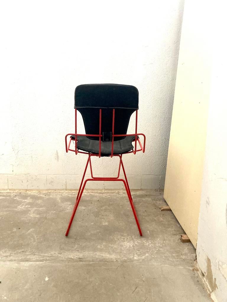 Design stoel Nais van Alfredo Haberli for Classicon, 2004, Huis en Inrichting, Stoelen, Ophalen, Gebruikt, Stof, Rood