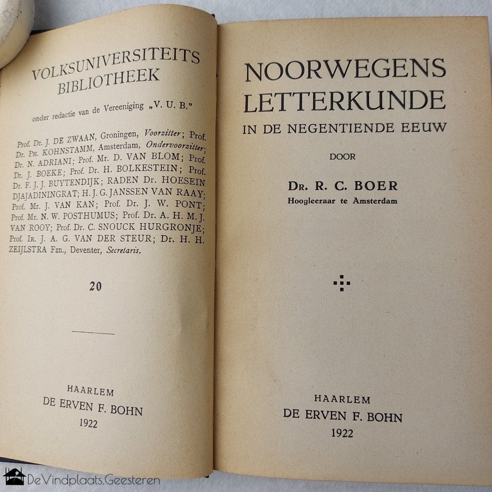 Noorwegens Letterkunde in de 19e eeuw – 1922, Antiek en Kunst, Antiek | Boeken en Bijbels, Ophalen of Verzenden