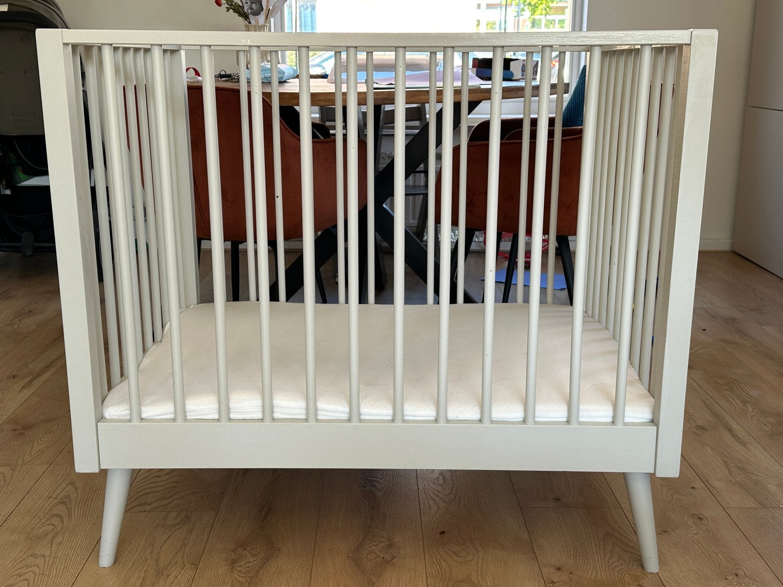 Europe Baby Evy Box Mat Oatmeal, Kinderen en Baby's, Ophalen, Gebruikt, Vierkant, In hoogte verstelbaar