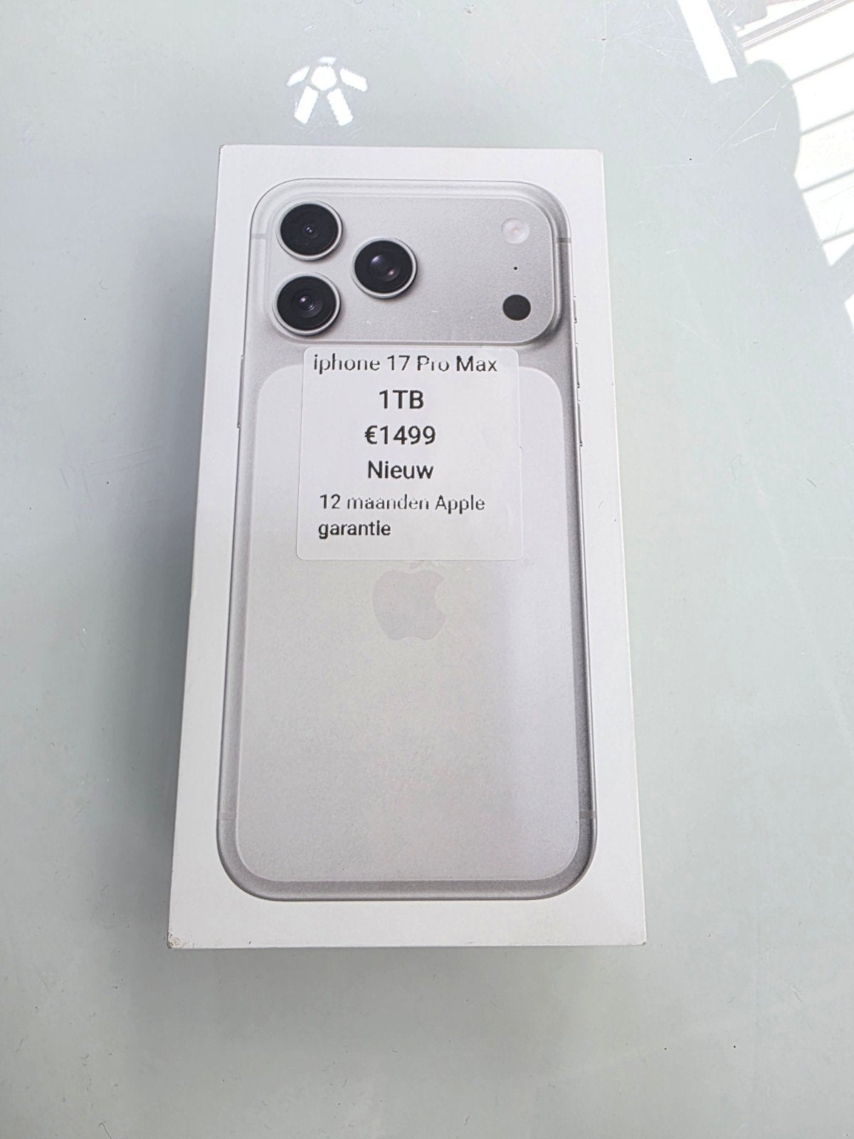 iphone 17 Pro Max 1TB Nieuw Geseald, Telecommunicatie, Overige modellen, Rjsmartphonelelystad@gmail.com, 1 TB, Nieuw