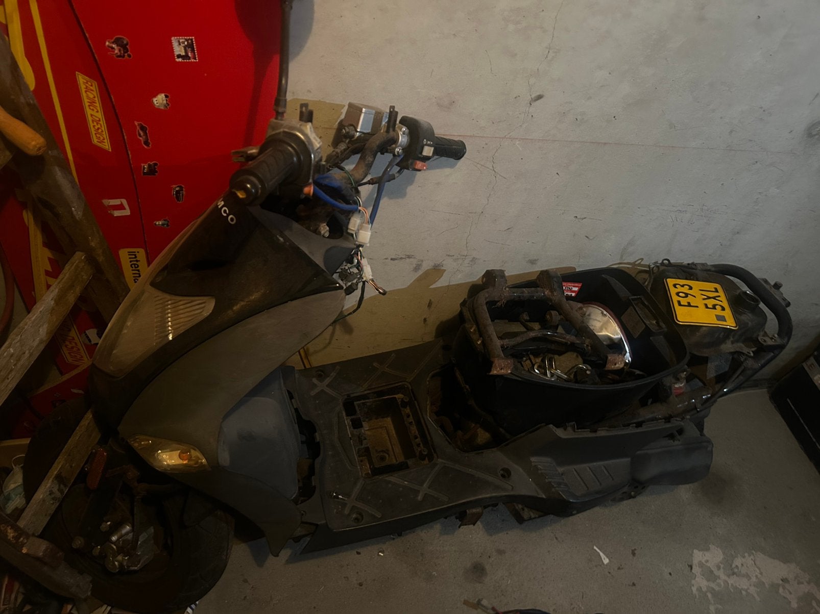 Kymco agilty 50 frame+blok+onderdelen, Ophalen, Gebruikt, Kymco