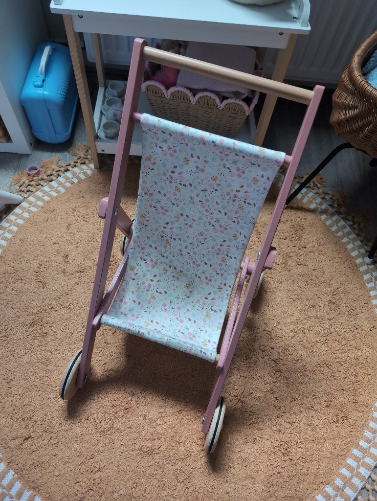 Little Dutch Poppenbuggy (hout), Ophalen, Gebruikt, Babypop