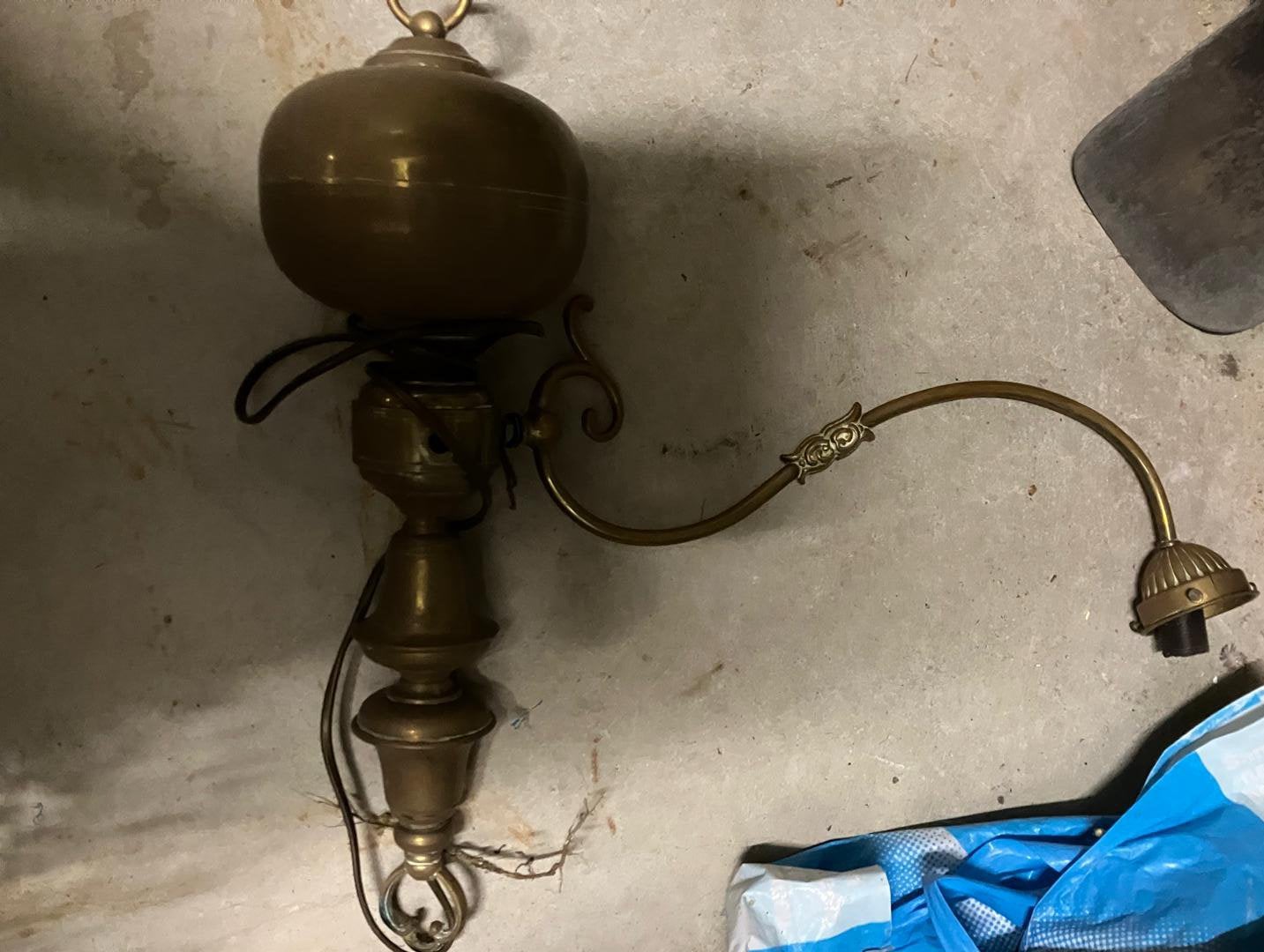 Hanglamp plafond met 2 armen, Ophalen, Zo goed als nieuw