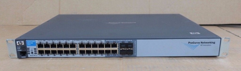 HP Procurve 2810-24G (J9021A) 24 ports Gigabit switch, Computers en Software, Ophalen of Verzenden, Gebruikt