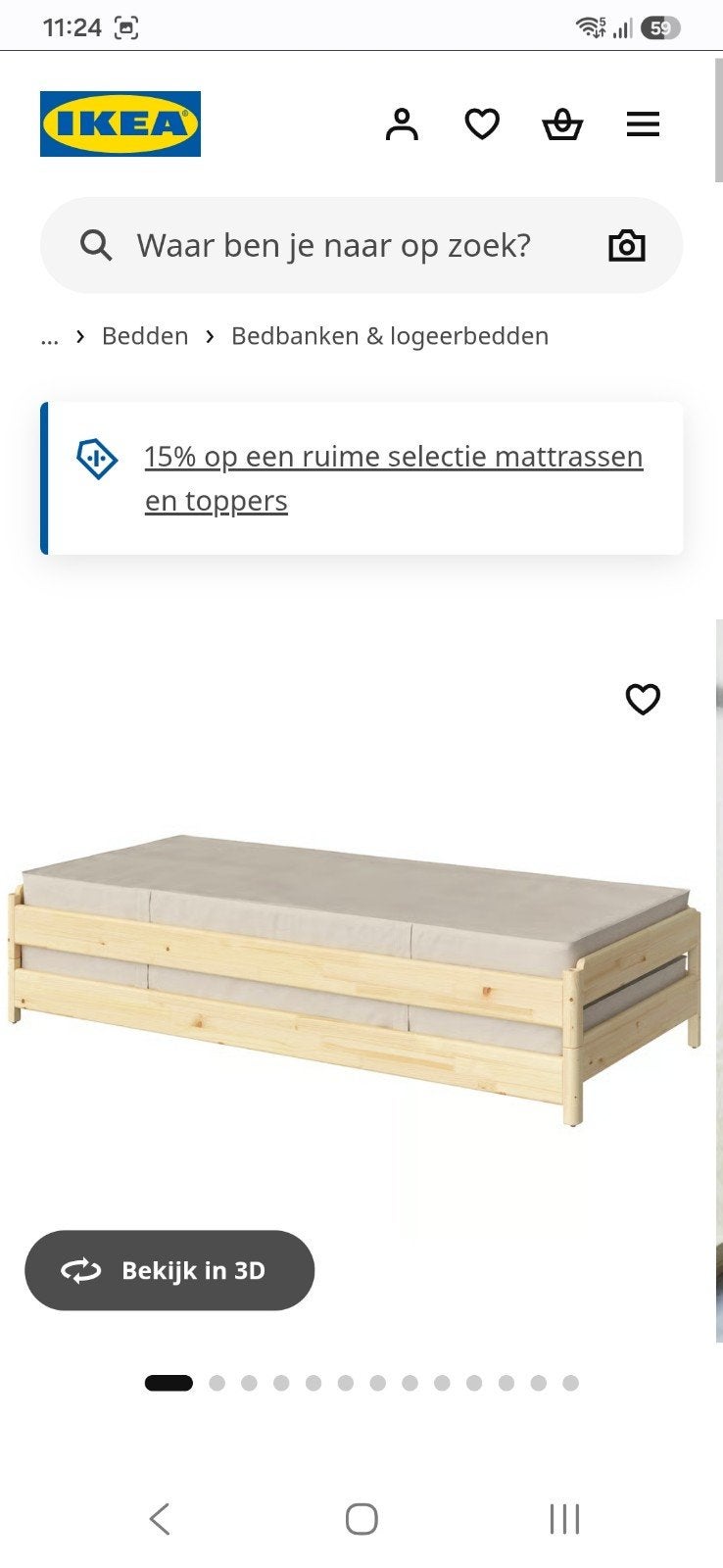 2x IKEA Utåker stapelbedden (eenpersoons, 80x200), Ophalen, Zo goed als nieuw, 80 cm, 200 cm