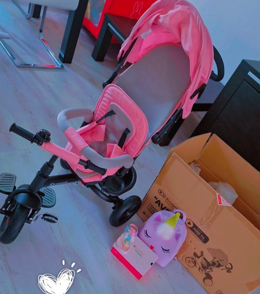 Kinderkraft Driewieler - Tricycle 6 in 1 Aveo Roze, Ophalen of Verzenden, Zo goed als nieuw, Velgrem, Kinderkraft