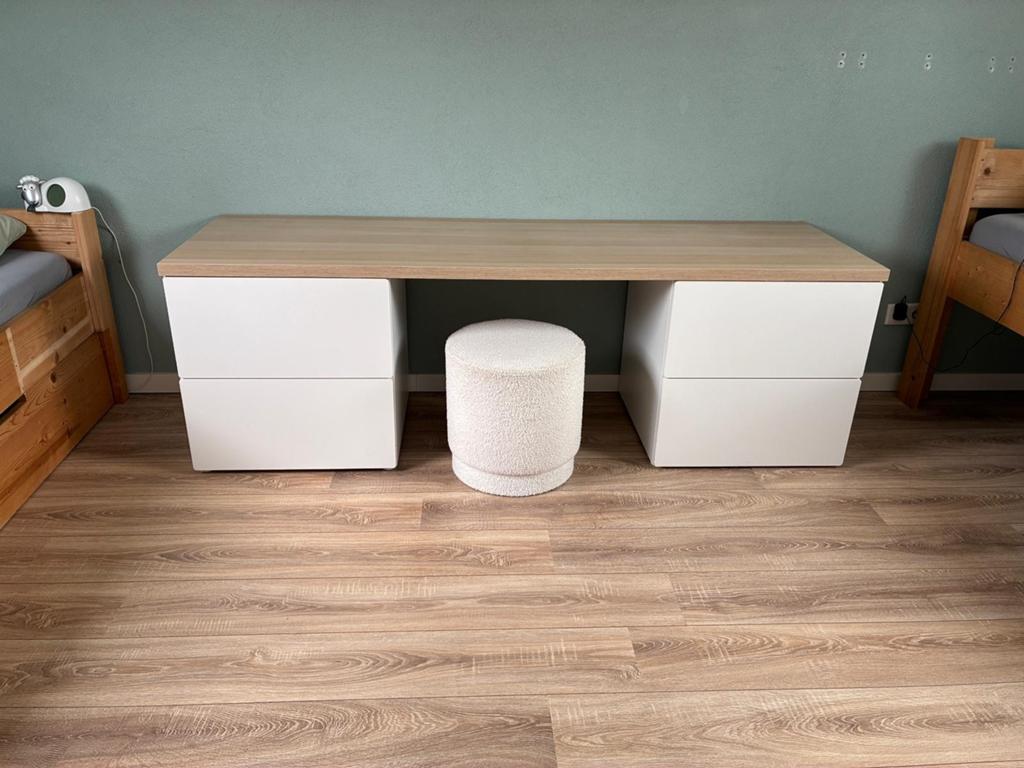 Ikea bureau - 200x60x65 cm met opbergruimte, Ophalen, Met lades, Gebruikt, IKEA