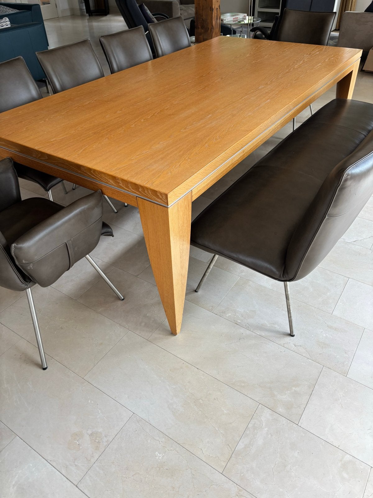 Eettafel 240x120 cm, Huis en Inrichting, Tafels | Eettafels, Ophalen, Gebruikt, 100 tot 150 cm, 200 cm of meer