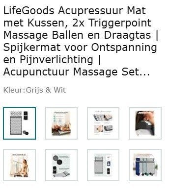 Acupressuur Mat Set - Ontspanning & Pijnverlichting, Ophalen of Verzenden, Overige typen