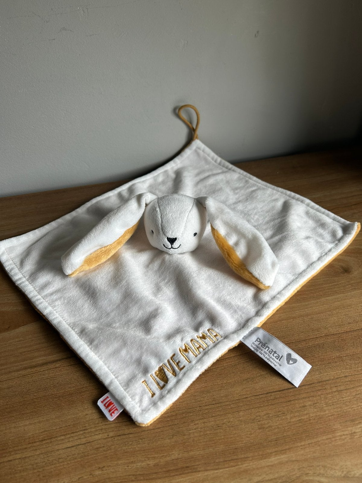 Prenatal i love mama knuffeldoekje knuffeldoek knuffel, Verzenden, Zo goed als nieuw, Overige typen