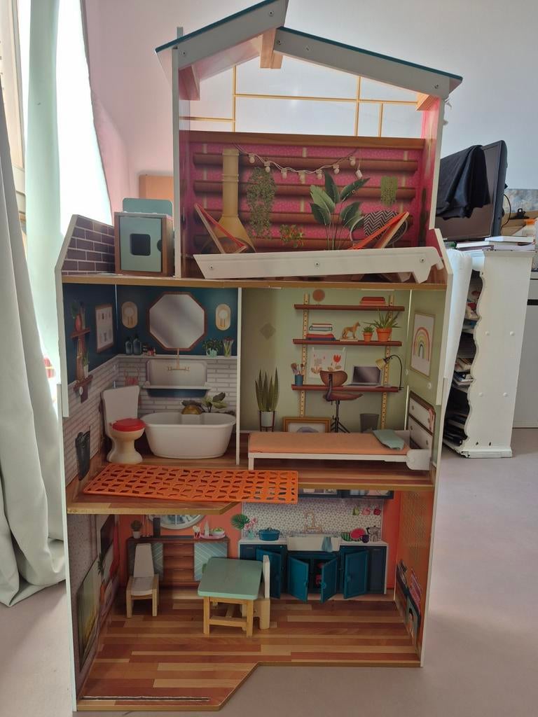 Poppenhuis - vandaag ophalen!, Ophalen, Gebruikt, Poppenhuis