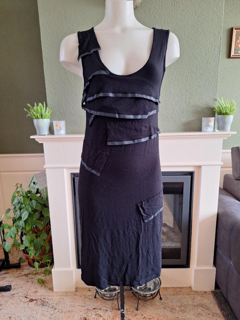 Cop. Copine Claudia Strater jurk M 38, Kleding | Dames, Maat 38/40 (M), Verzenden, Zwart, Zo goed als nieuw
