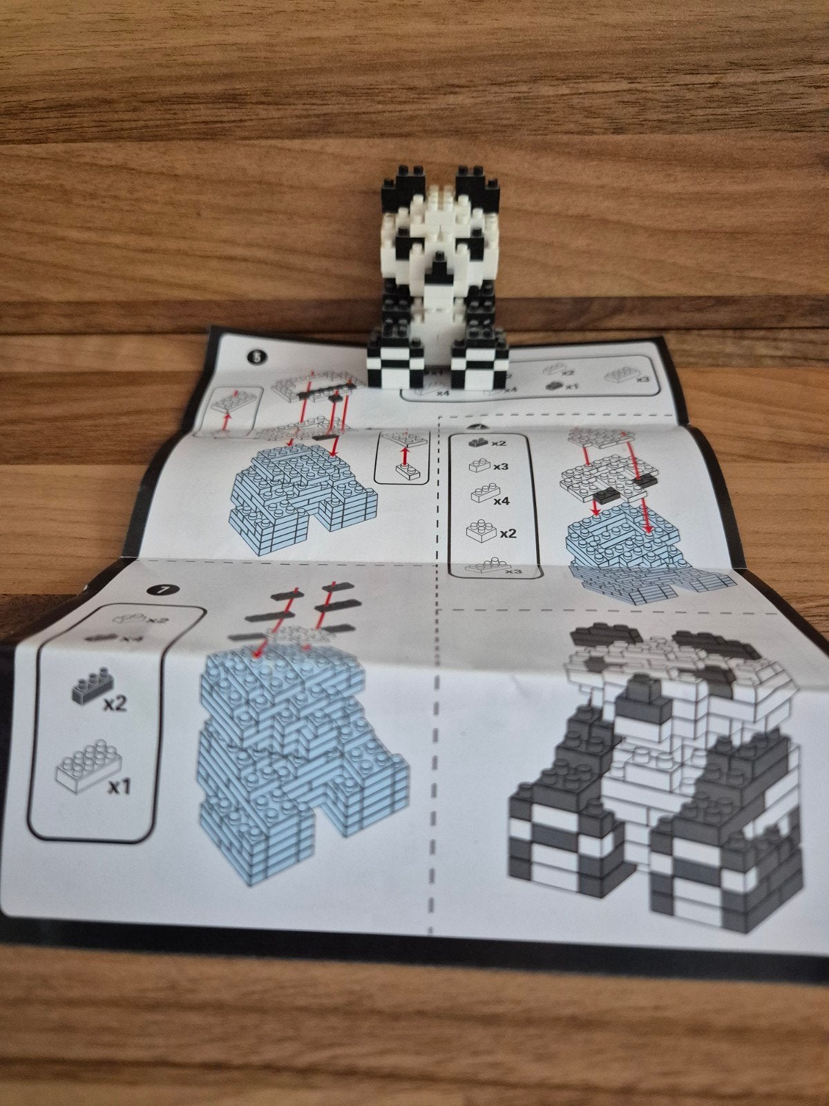 mini bouwblokjes - panda - mini blocks, Kinderen en Baby's, Ophalen of Verzenden, Gebruikt