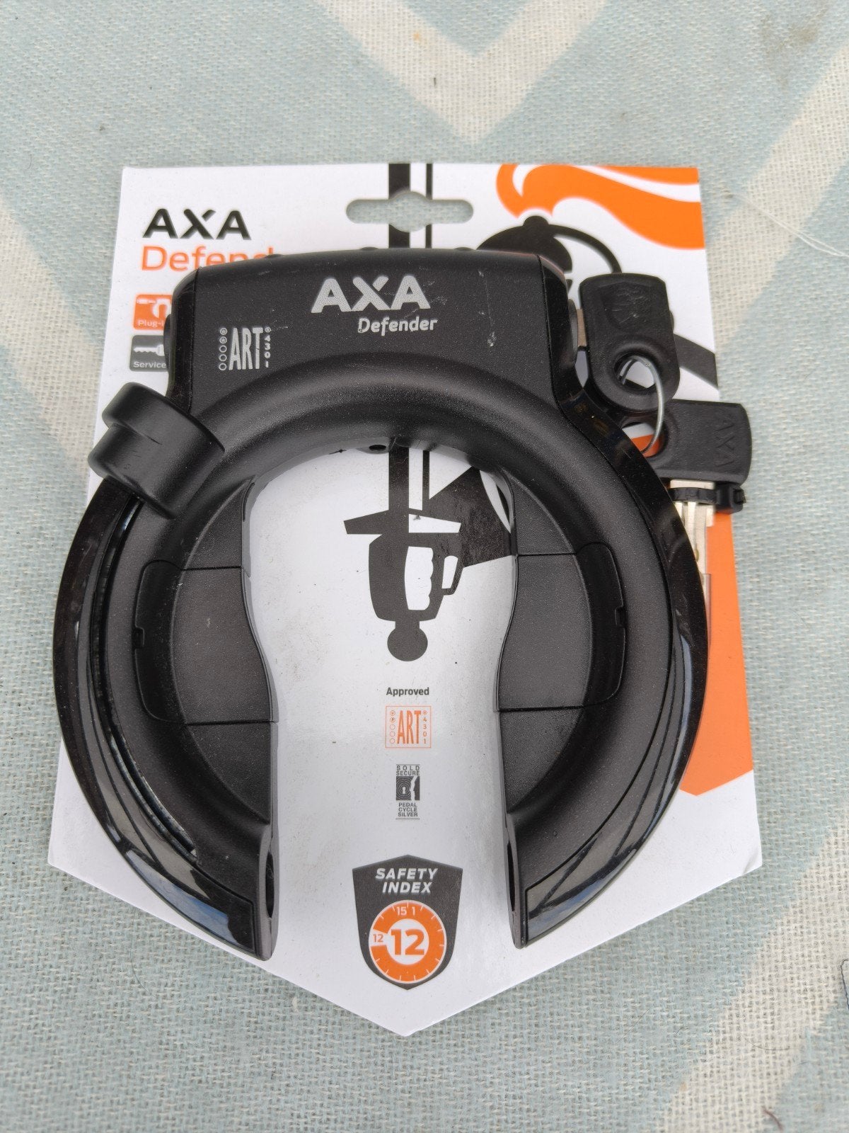 AXA Defender fietsslot, Fietsen en Brommers, Fietsaccessoires | Fietssloten, Ophalen of Verzenden, Nieuw, Ringslot