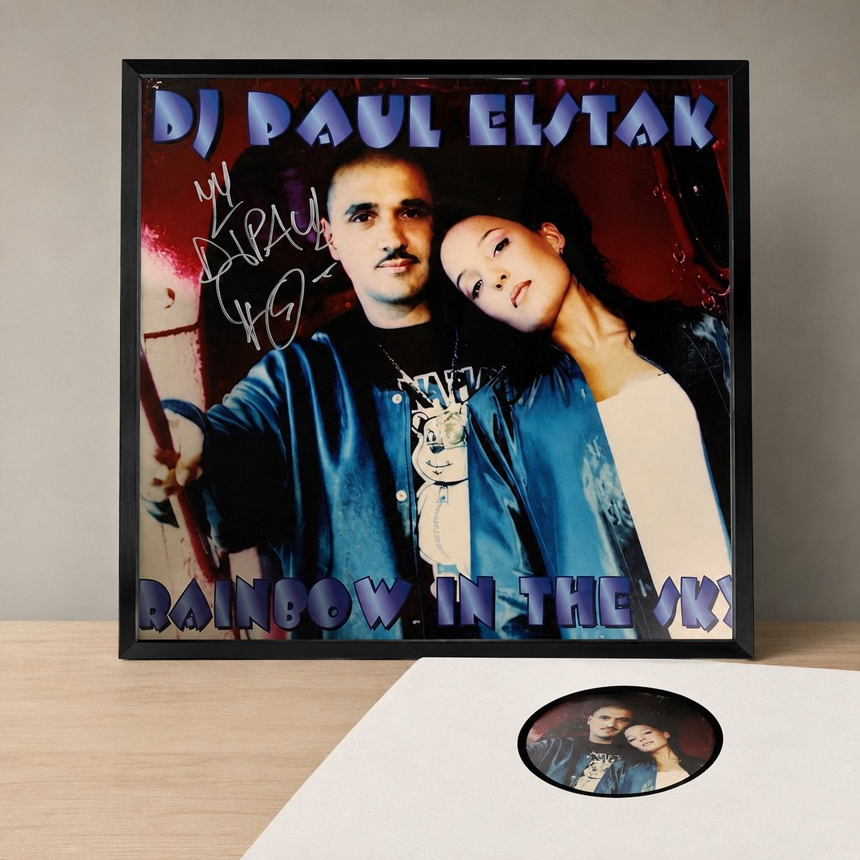 DJ Paul Elstak – Rainbow in the Sky – gesigneerd, Ophalen of Verzenden, Zo goed als nieuw