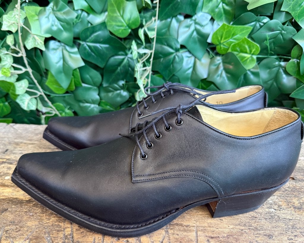 supergave vintage retro heren veterschoen van Sendra maat 44, Sendra, Zwart, Nieuw, Ophalen of Verzenden