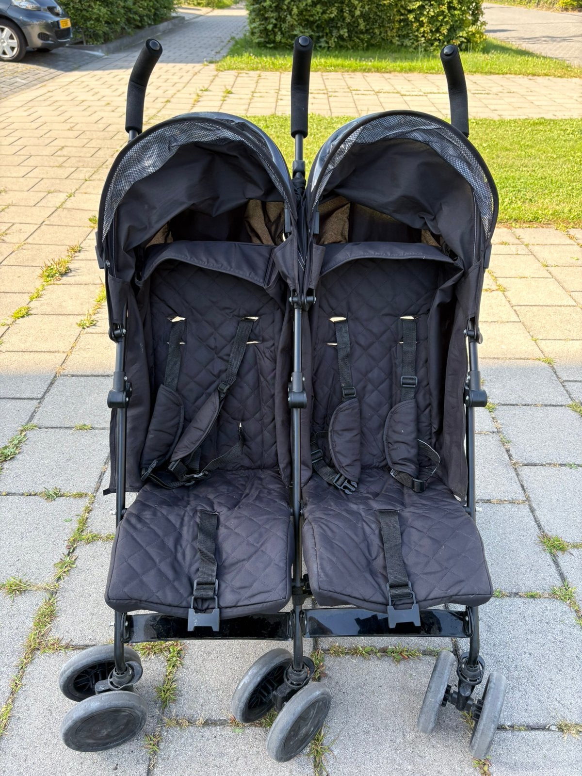 Dubbele opvouwbare buggy, Kinderen en Baby's, Tweelingen en Meerlingen, Ophalen, Zo goed als nieuw, Kinderwagen of Buggy