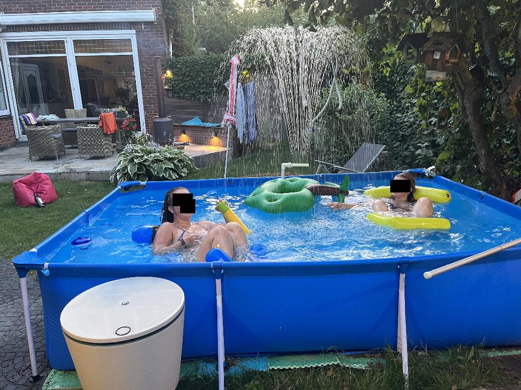 zwembad met alle toebehoren incl zandfilterpomp, Ophalen, Gebruikt, Opzetzwembad, 200 tot 400 cm