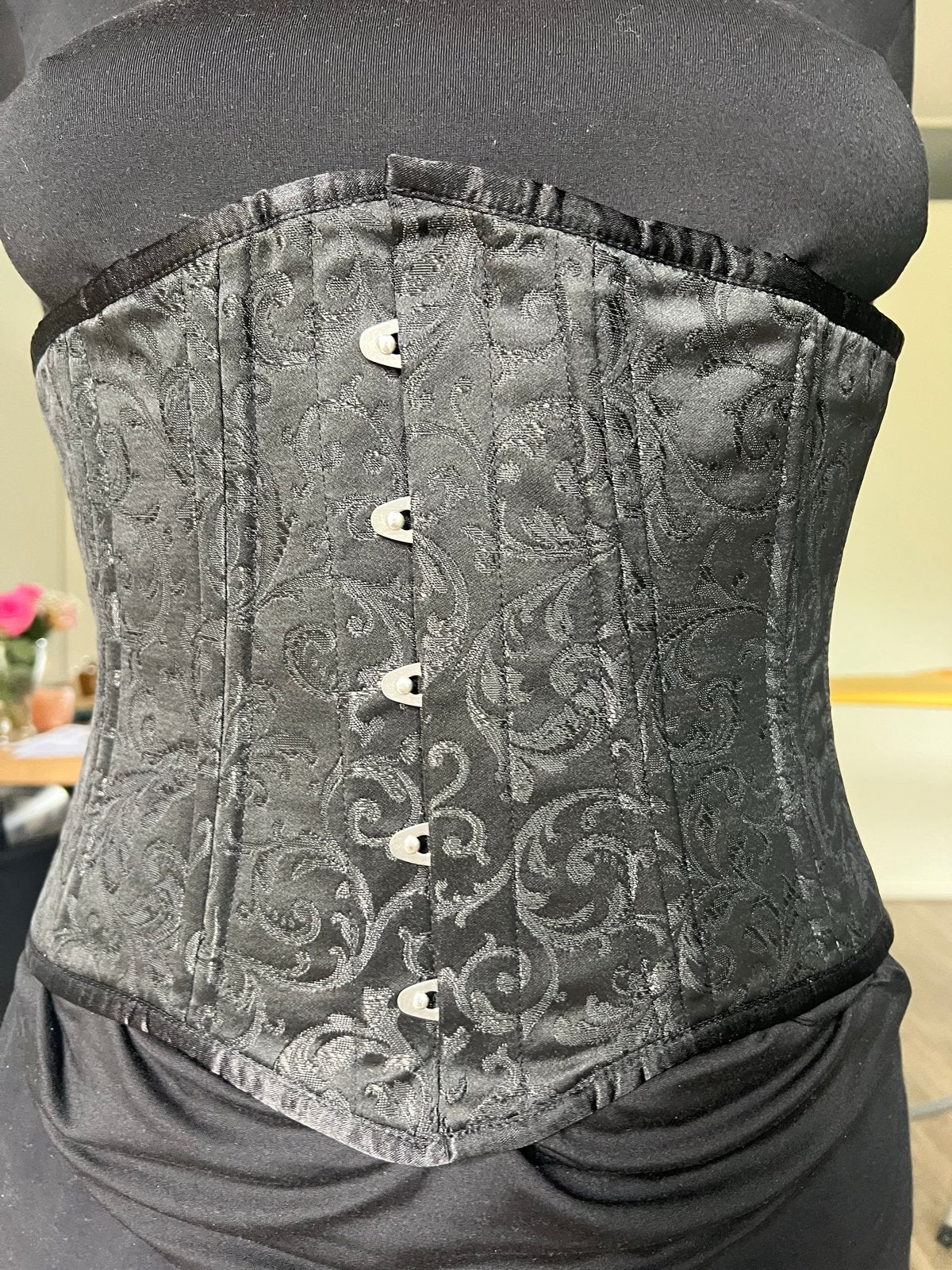 Zwart GothicXO korset maat 32 voor vrouw XL-L, Ophalen of Verzenden, Zo goed als nieuw