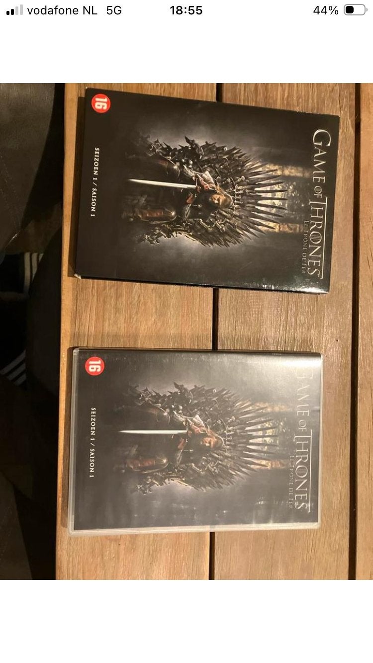 Game of Thrones Seizoen 1 DVD - Zo goed als nieuw, Cd's en Dvd's, Dvd's | Tv en Series, Vanaf 16 jaar, Boxset, Science Fiction en Fantasy