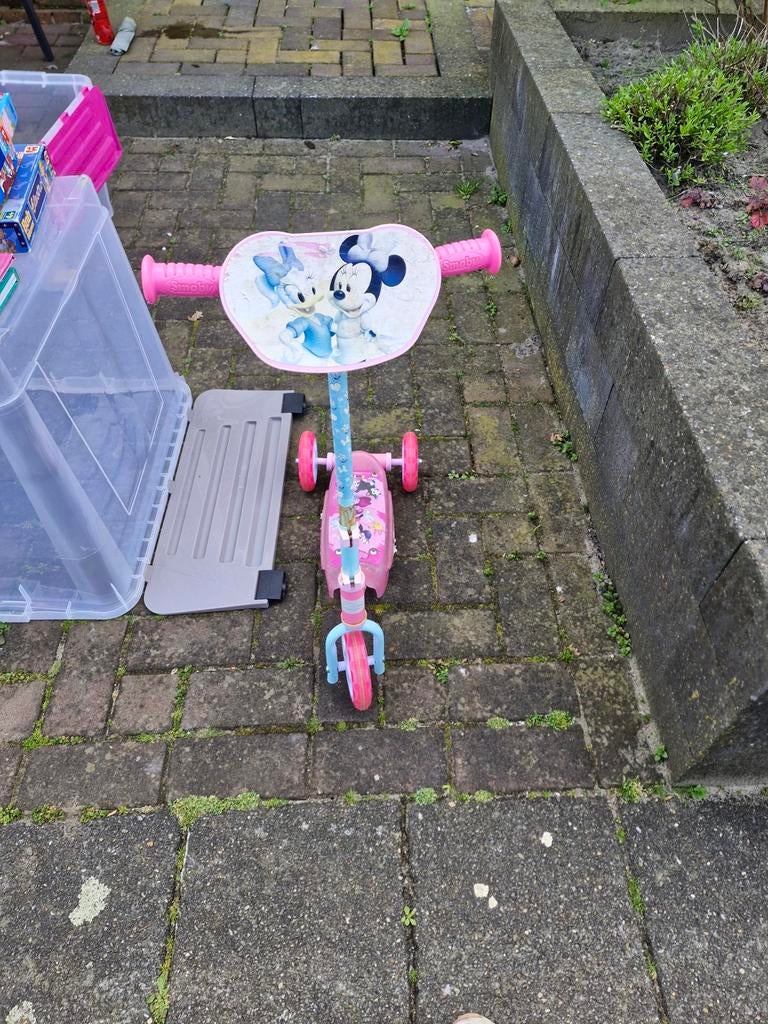 Kinder step van minnie mouse, Ophalen, Gebruikt, Gewone step, Smoby
