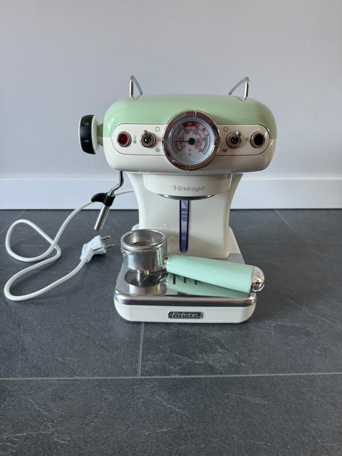 Ariete vintage espressomachine, Ophalen, Gebruikt, Espresso apparaat, Gemalen koffie