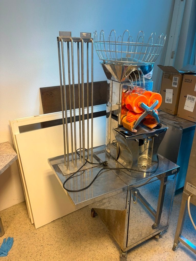 Professionele  Sinaasappelpers machine, Ophalen, Zilver, Metaal, Overige typen