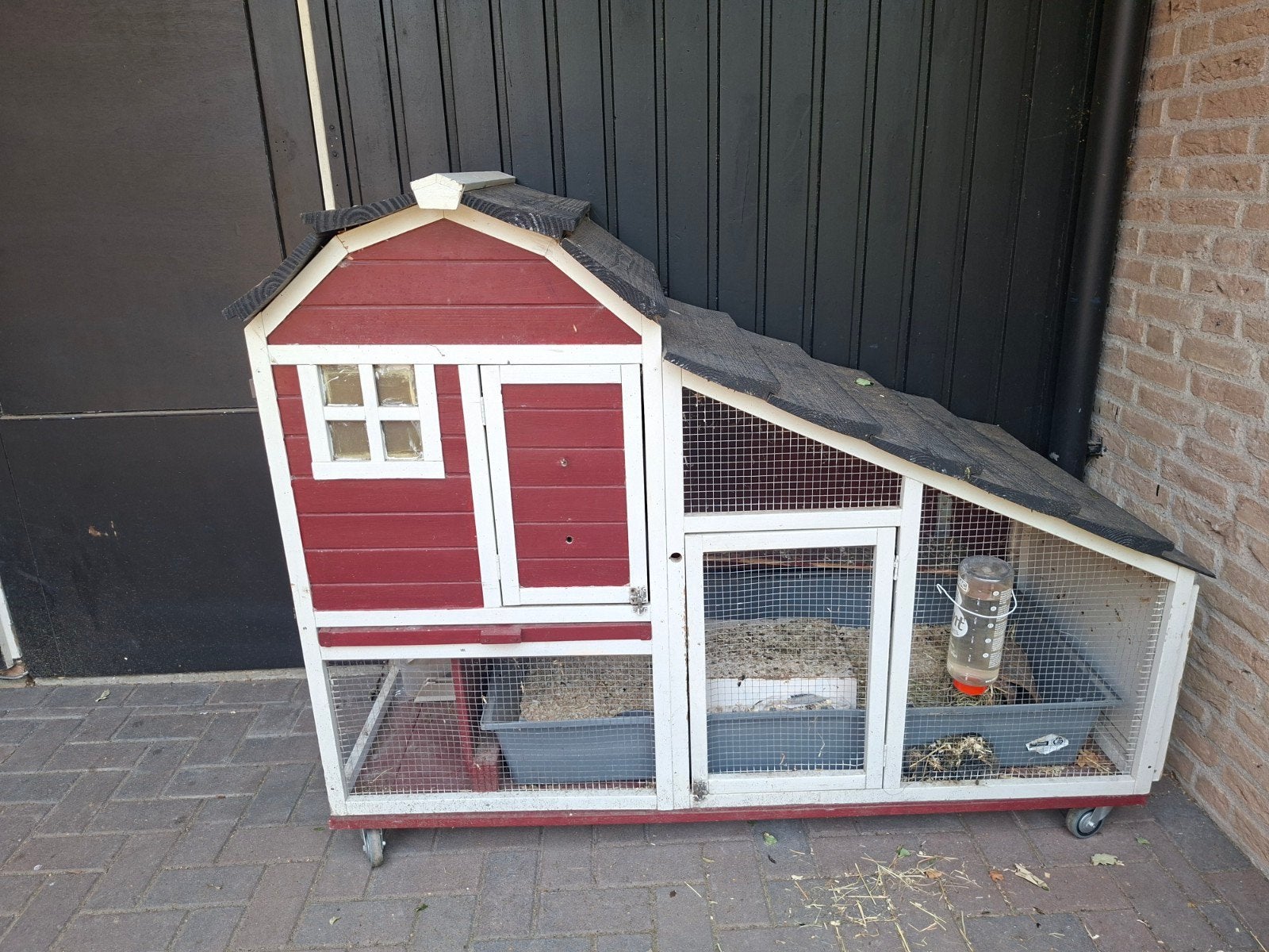 buitenhok met ren + binnenhok, Dieren en Toebehoren, Ophalen, 90 cm of meer, Hok, Cavia