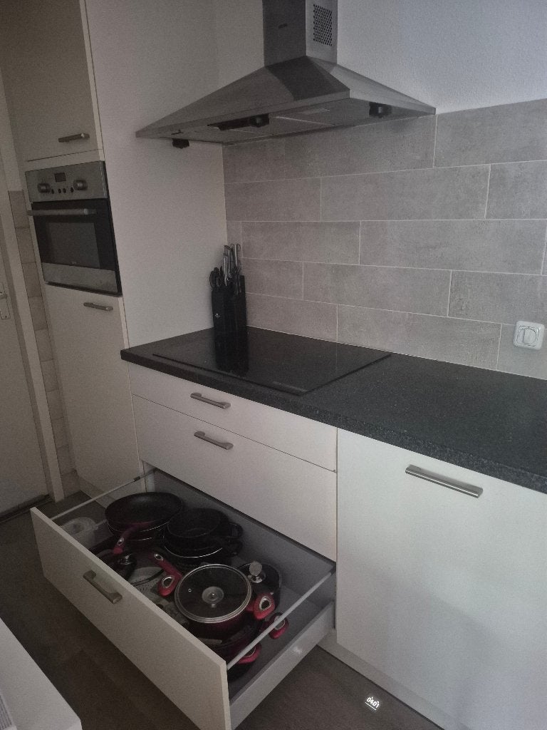 Keuken compleet, Ophalen, Gebruikt, Wit, Enkelwandige keuken