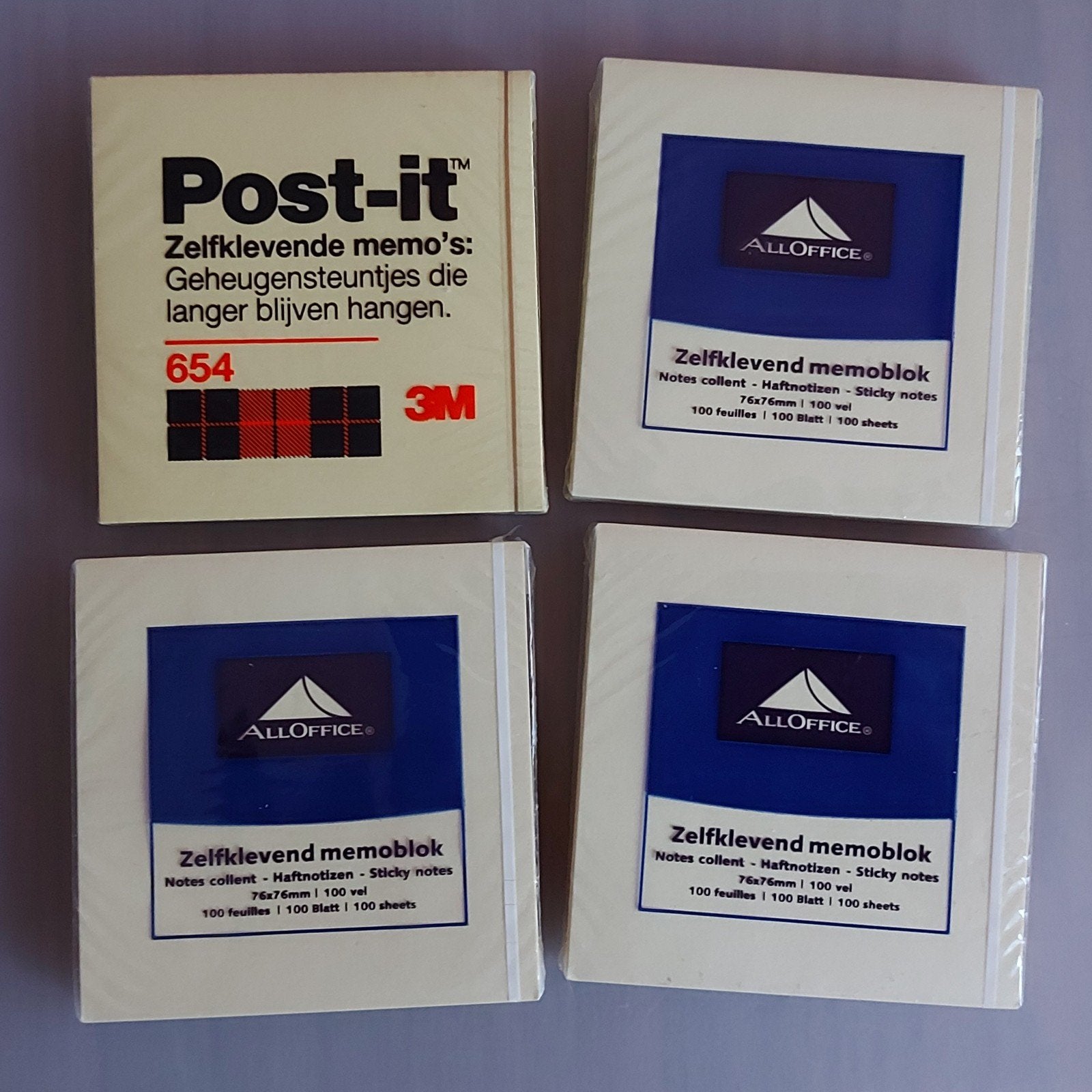 NIEUW! 4x professionele Post-it van All Office, samen:, Ophalen, Nieuw
