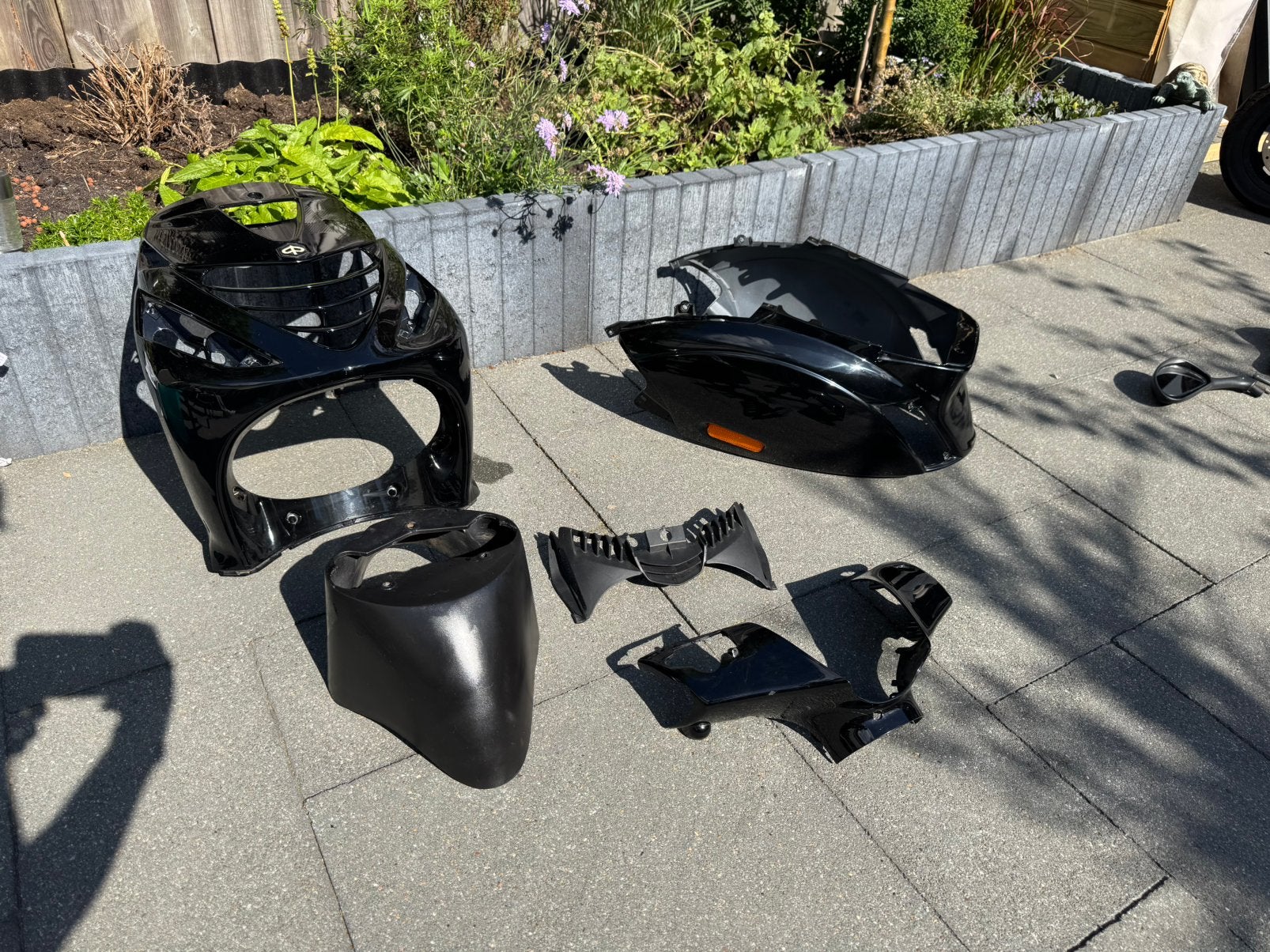 Piaggo zip zwarte kappenset, Ophalen, Zo goed als nieuw, Kap, Piaggio