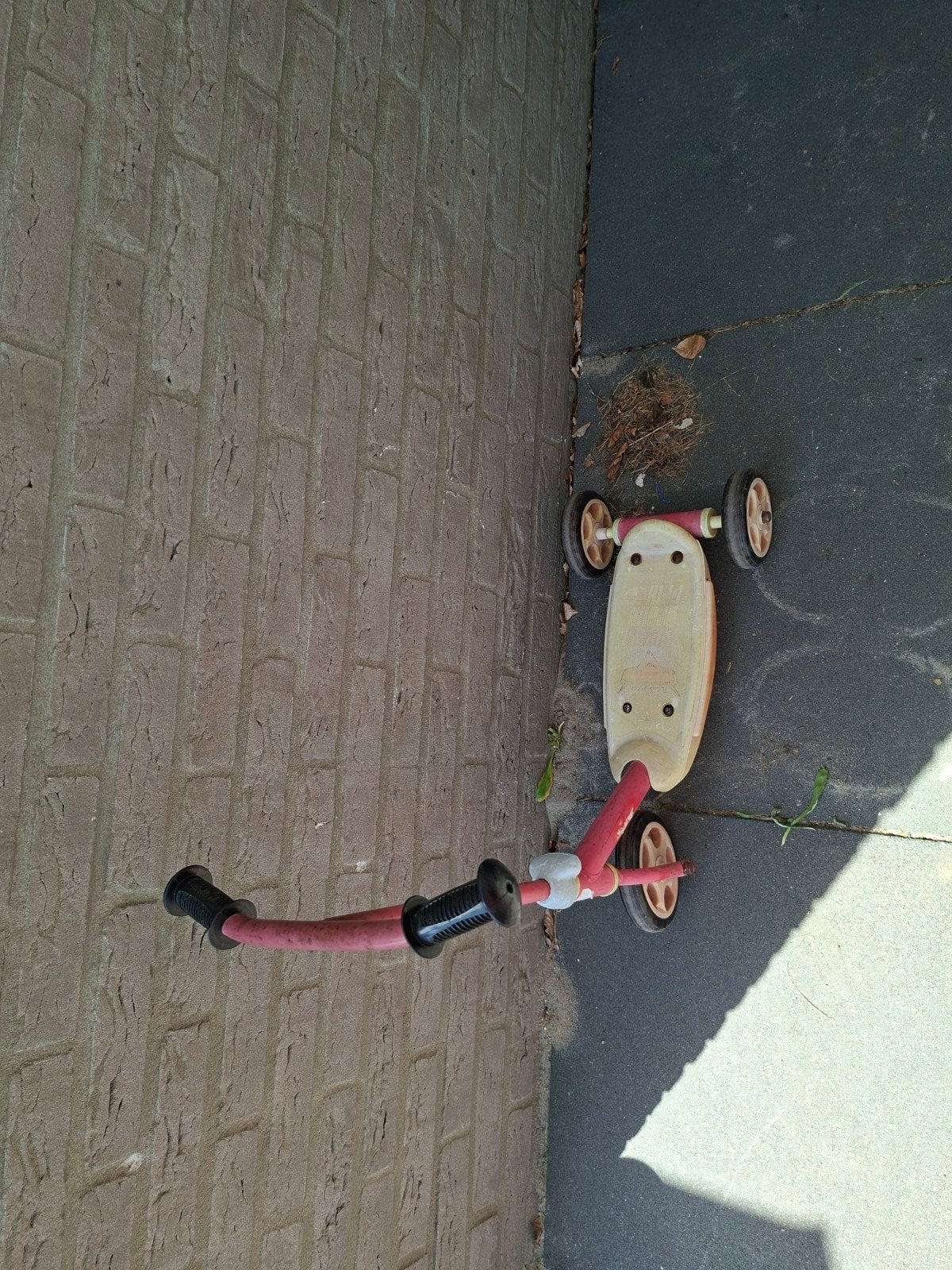 Vintage kinderstep met 2 achterwielen, Fietsen en Brommers, Steps, Ophalen, Gebruikt, Gewone step, Onbekend