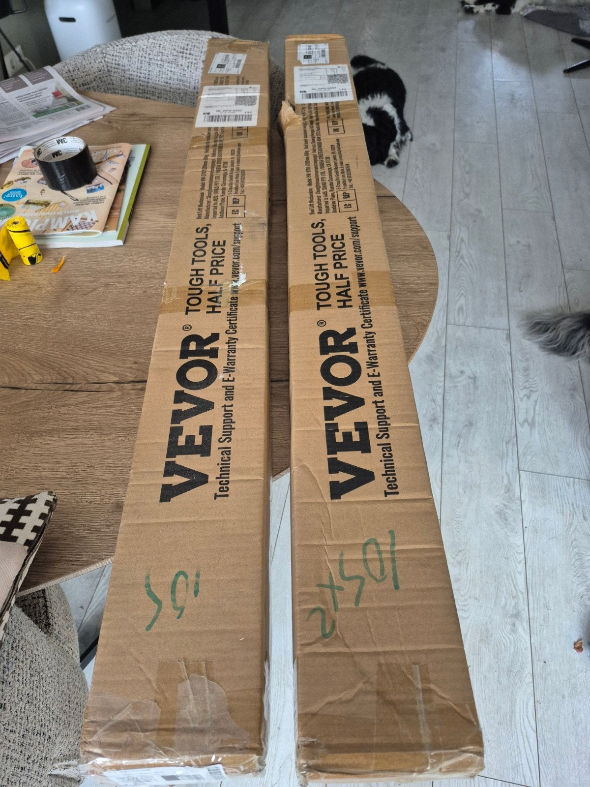 Vevor Bed Lift Mechanisme - 1200mm - 80kg, Ophalen, Zwart, Overige maten, Metaal