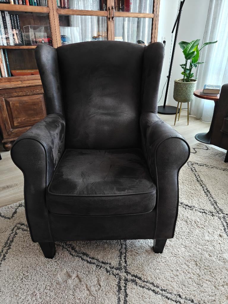 Oorfauteuil van Pronto Wonen, Huis en Inrichting, Fauteuils, Ophalen, Gebruikt, 75 tot 100 cm, Stof