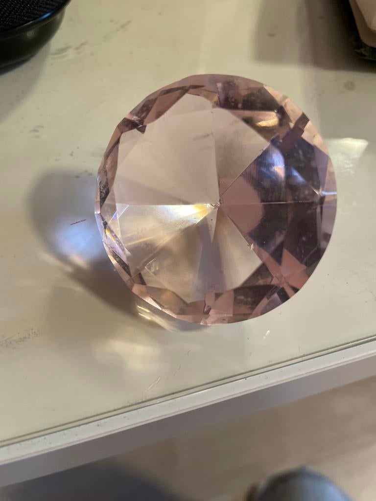 Grote decoratieve roze diamant, Sieraden, Tassen en Uiterlijk, Edelstenen, Ophalen of Verzenden, Zo goed als nieuw