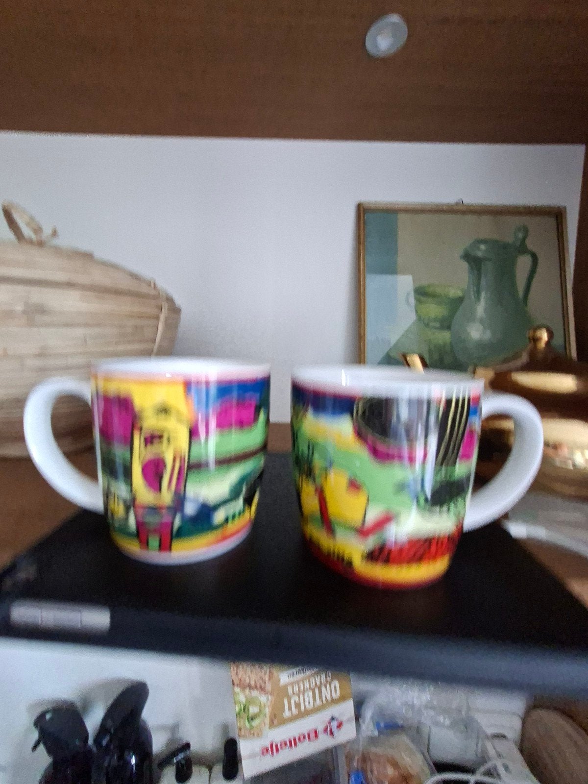 2 Corneille drinkbekers "L'été Italien" in zeer goede staat, Ophalen of Verzenden