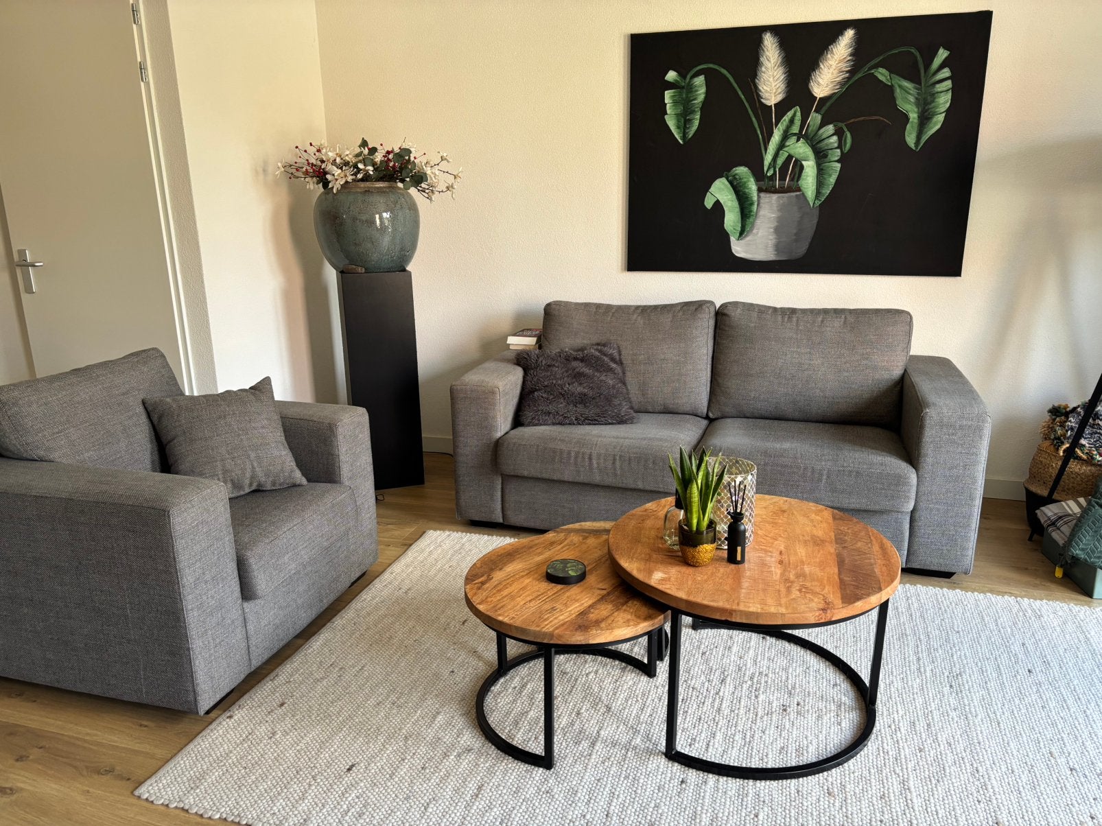 Bank, Huis en Inrichting, Banken | Bankstellen, Ophalen, Gebruikt, Tweepersoons, 75 tot 100 cm