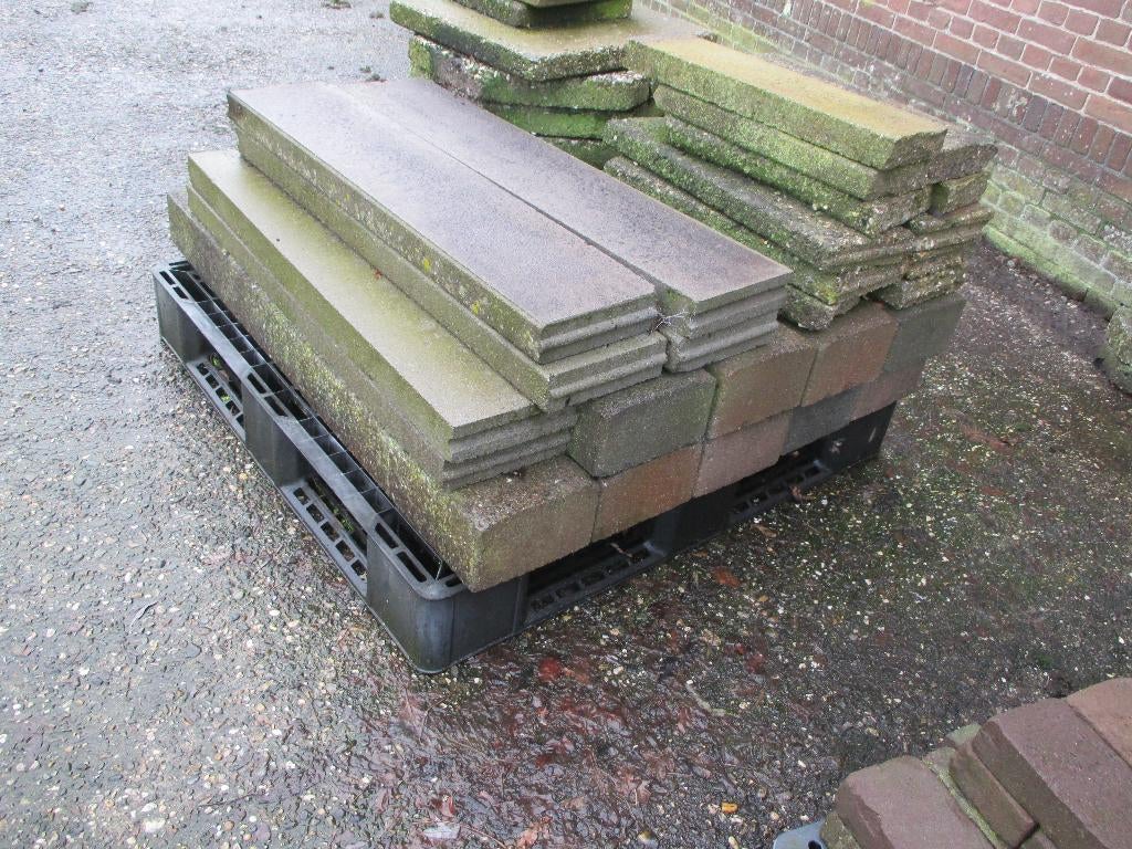 restpartij trottoirbanden, Tuin en Terras, Tegels en Klinkers, Ophalen, Gebruikt, Beton, Terrastegels