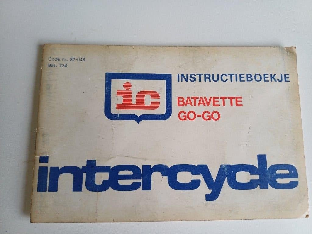 Origineel instructieboekje  Intercycle Batavette Go-Go, Ophalen of Verzenden, Gebruikt