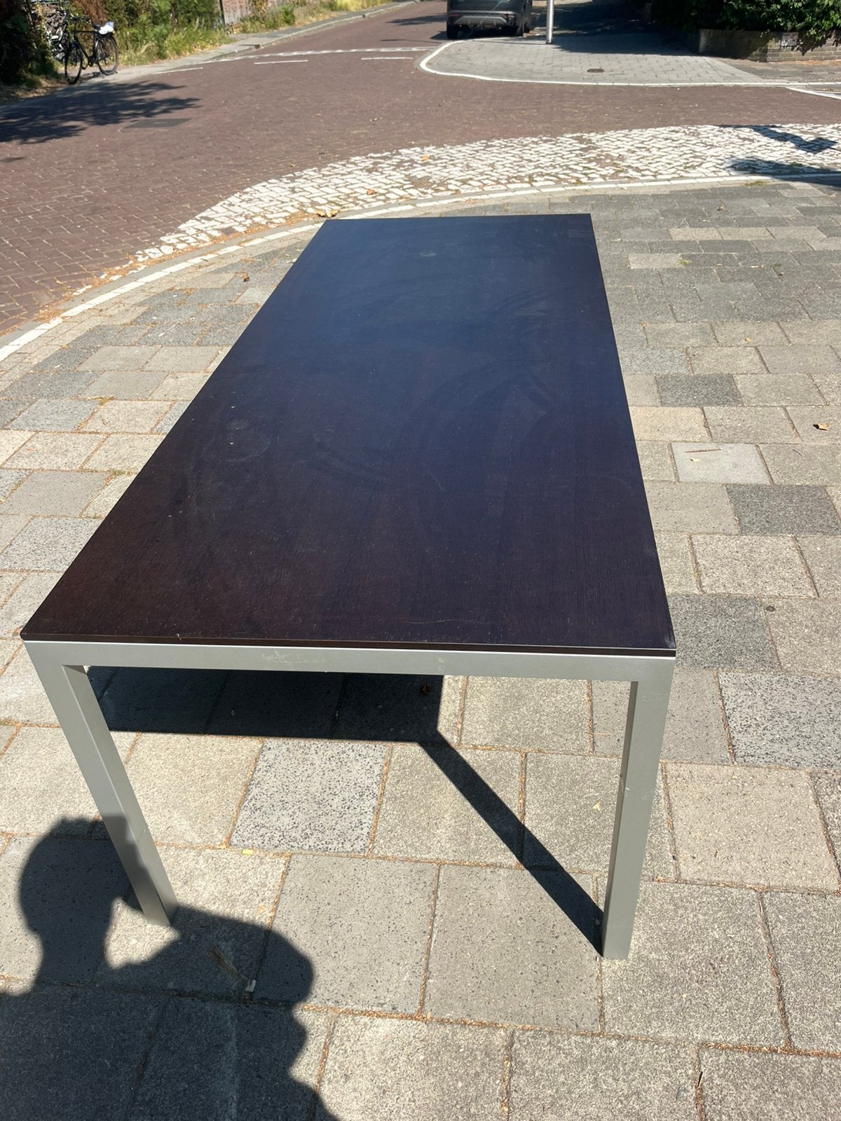 Tuintafel, Ophalen, Zo goed als nieuw, Rechthoekig, Aluminium