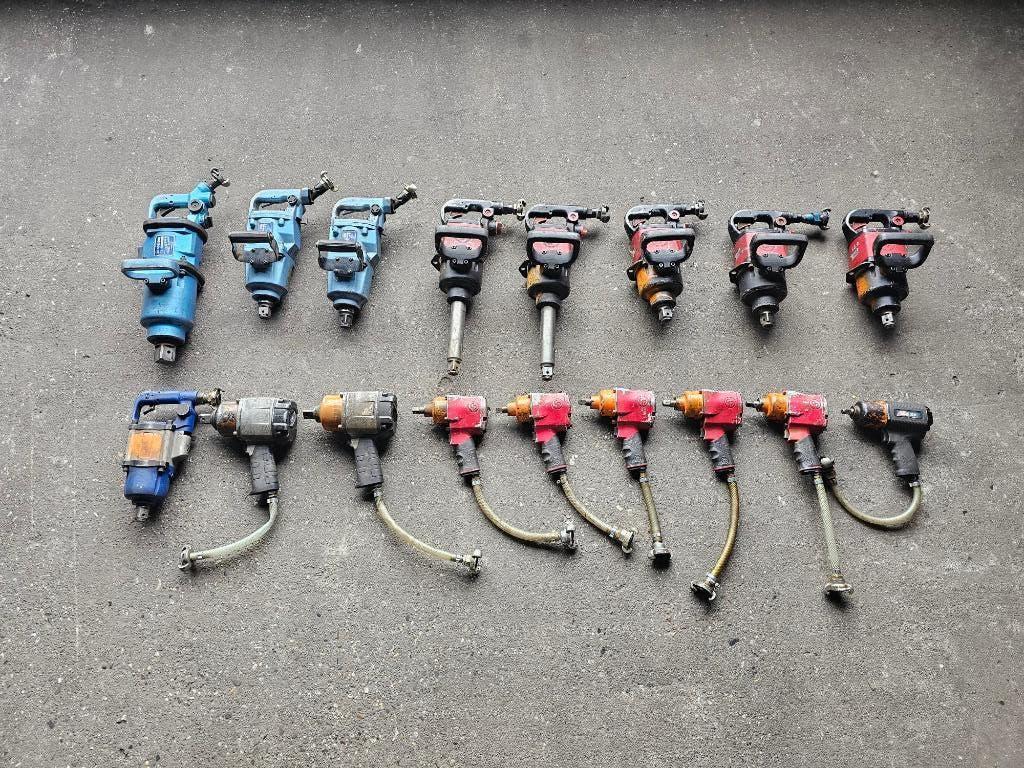 Diverse lucht slagmoersleutels 1/2"-1-11/2"., Auto diversen, Autogereedschap, Ophalen, Nn, Gebruikt, Nn